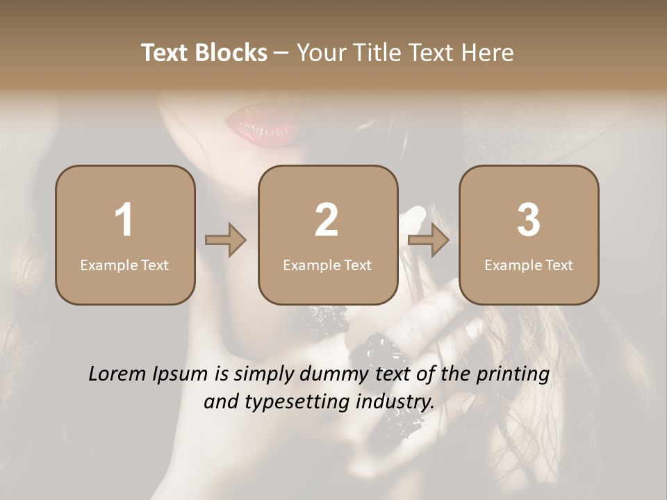 One Lovely Fashionable PowerPoint Template