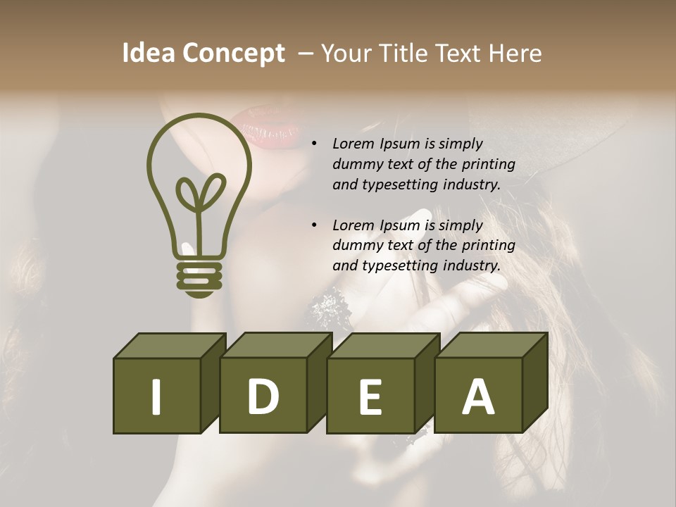 One Lovely Fashionable PowerPoint Template