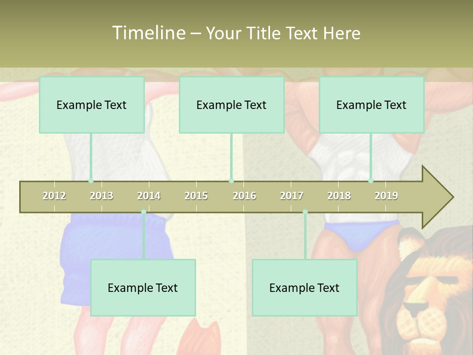 Wellness Lion Bald PowerPoint Template