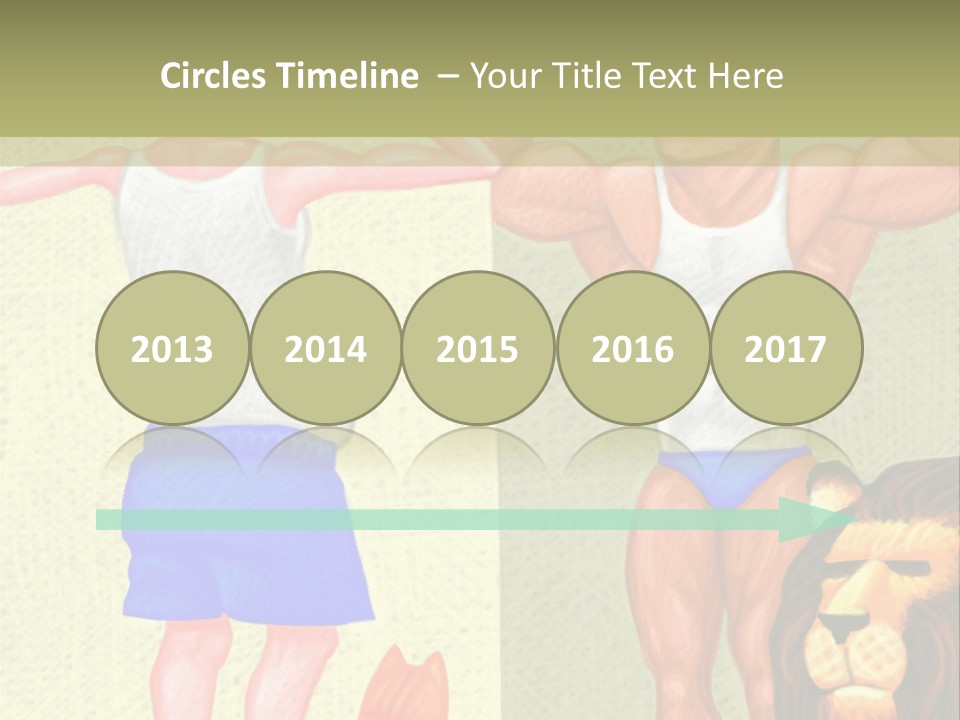 Wellness Lion Bald PowerPoint Template