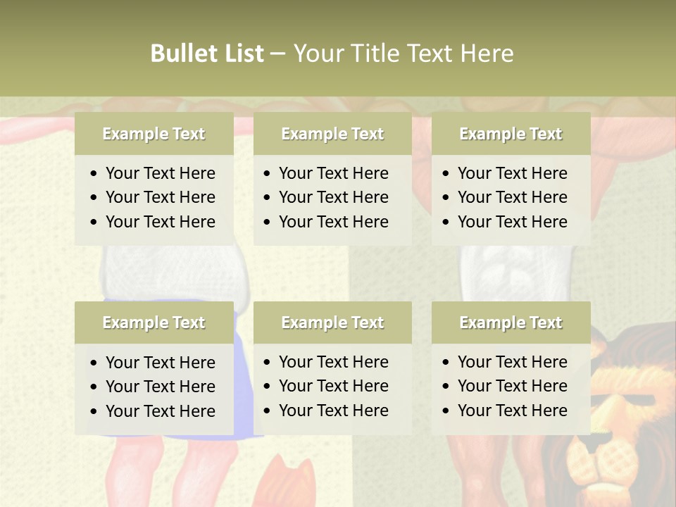 Wellness Lion Bald PowerPoint Template