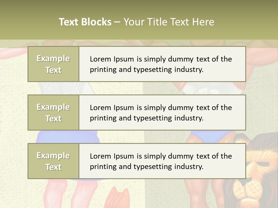 Wellness Lion Bald PowerPoint Template