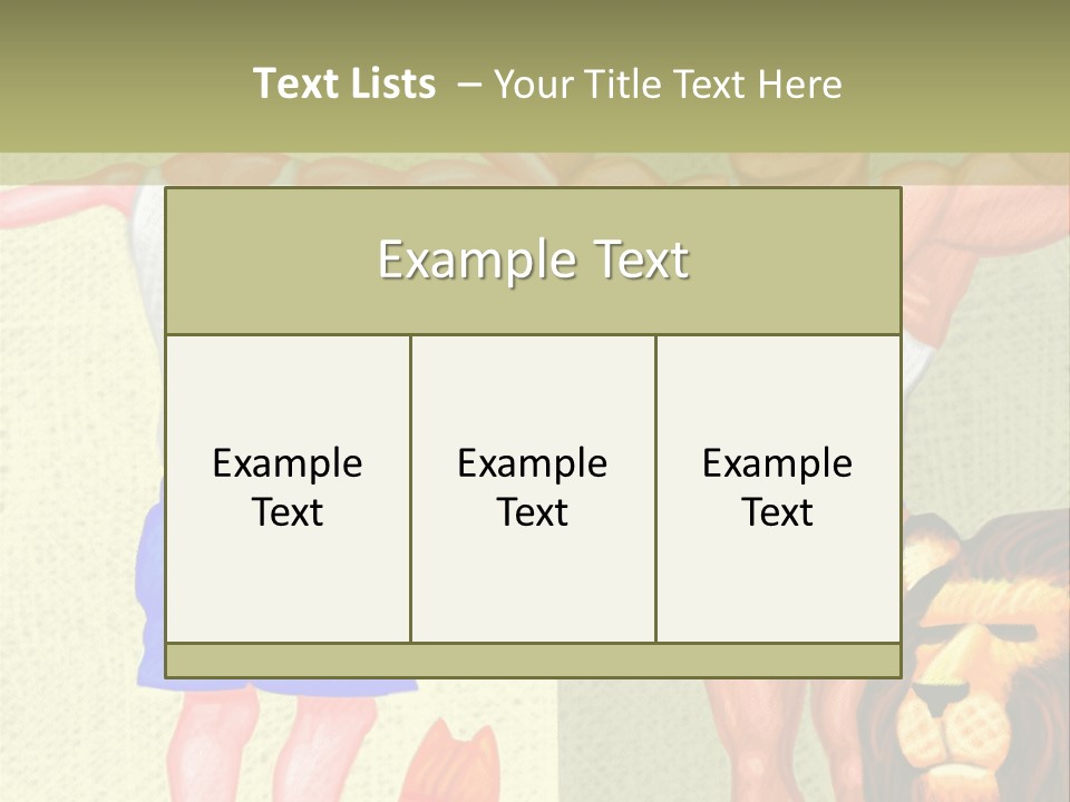 Wellness Lion Bald PowerPoint Template