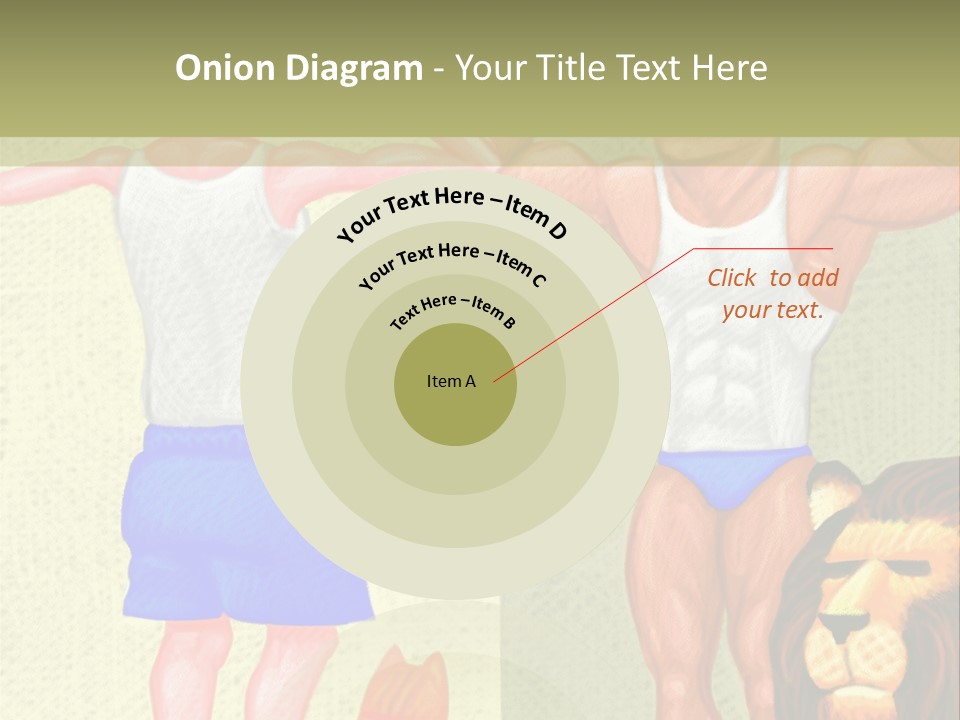 Wellness Lion Bald PowerPoint Template