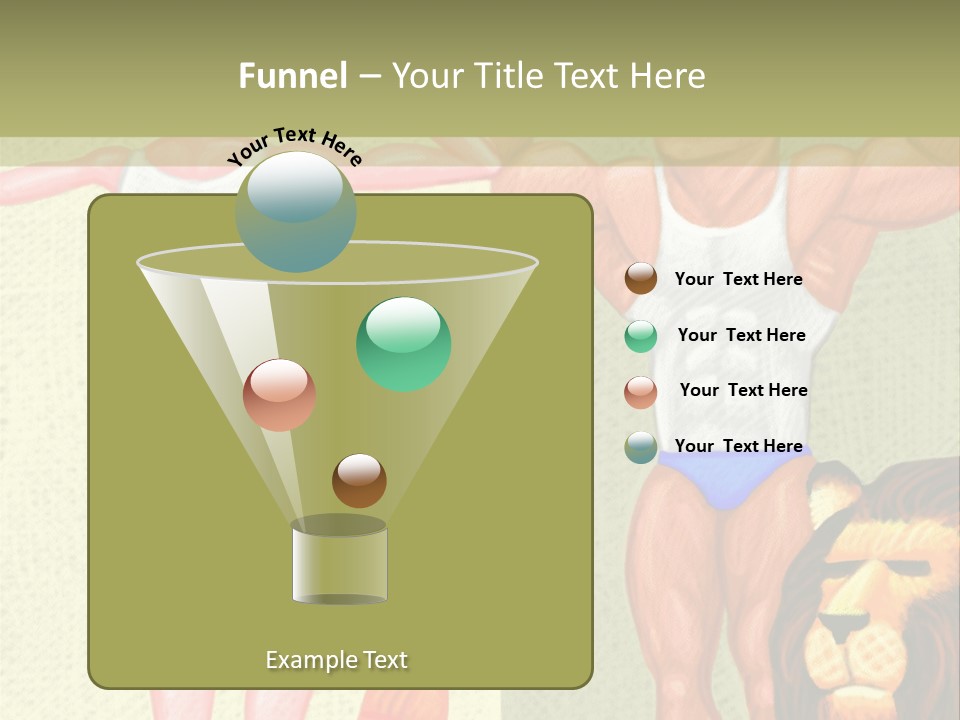 Wellness Lion Bald PowerPoint Template