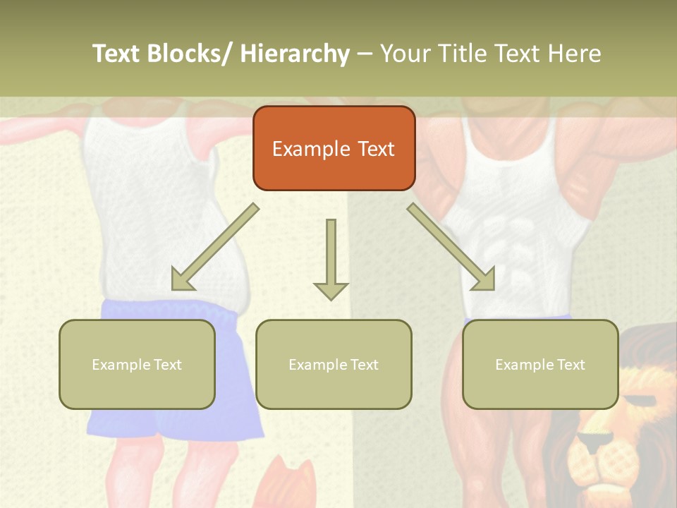 Wellness Lion Bald PowerPoint Template