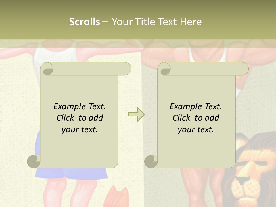 Wellness Lion Bald PowerPoint Template
