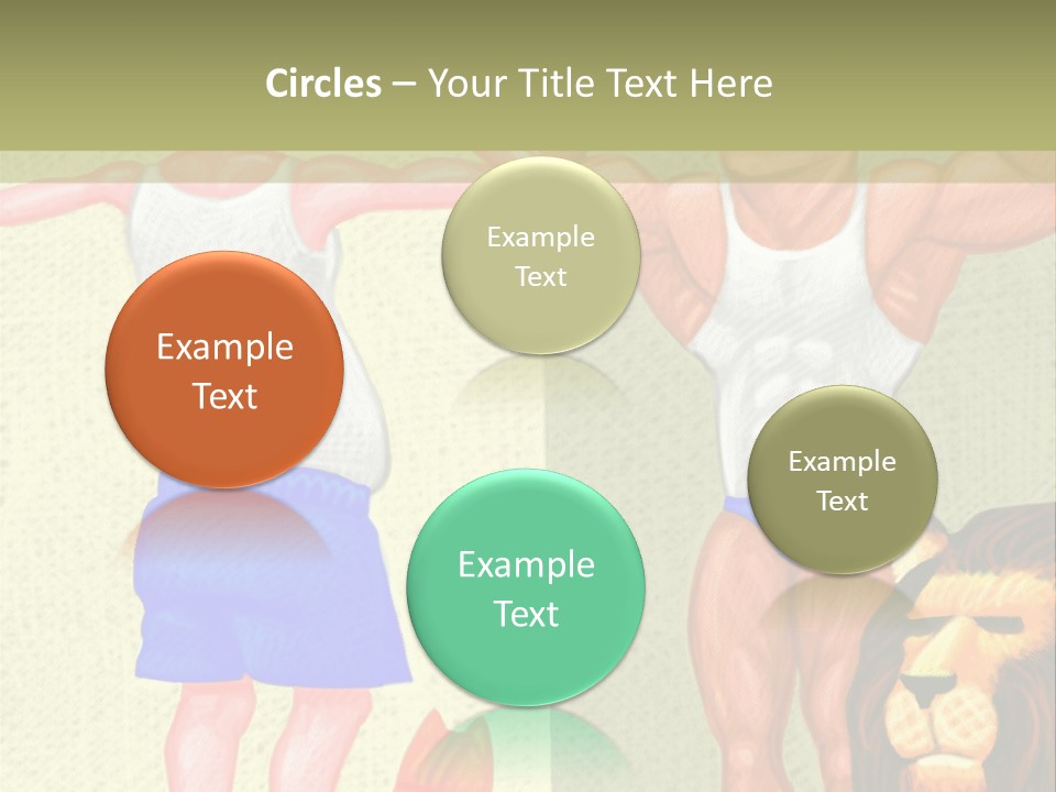 Wellness Lion Bald PowerPoint Template