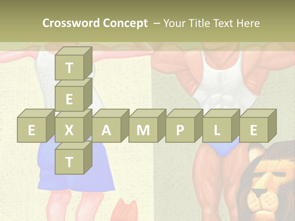 Wellness Lion Bald PowerPoint Template