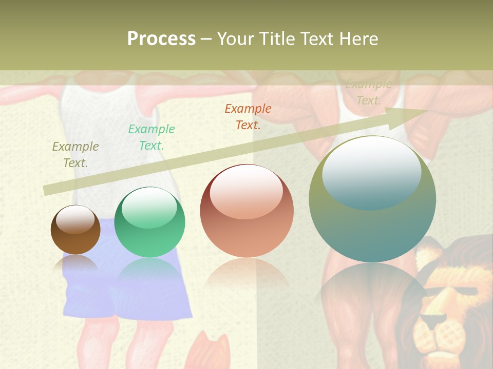 Wellness Lion Bald PowerPoint Template