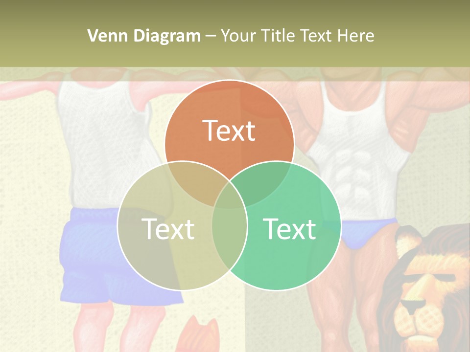 Wellness Lion Bald PowerPoint Template