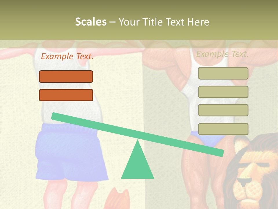 Wellness Lion Bald PowerPoint Template