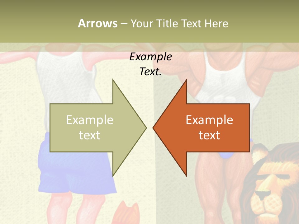 Wellness Lion Bald PowerPoint Template