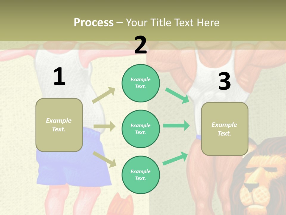 Wellness Lion Bald PowerPoint Template