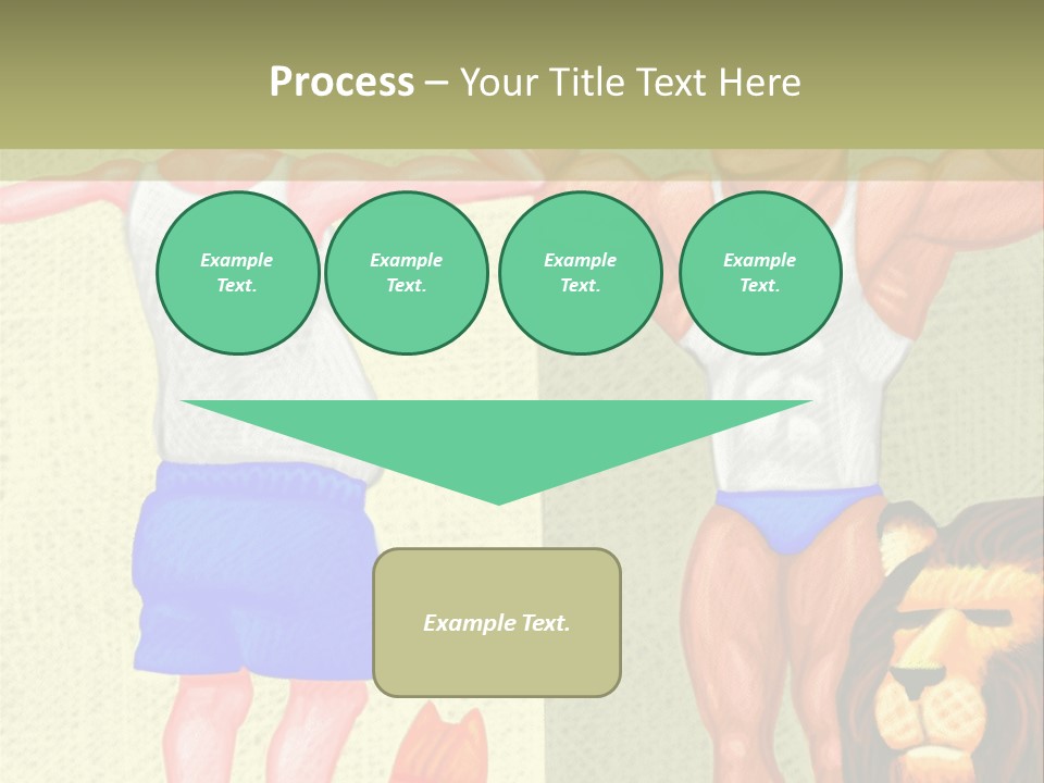 Wellness Lion Bald PowerPoint Template