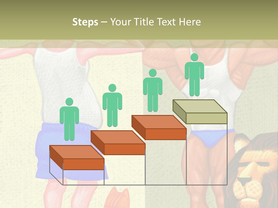 Wellness Lion Bald PowerPoint Template