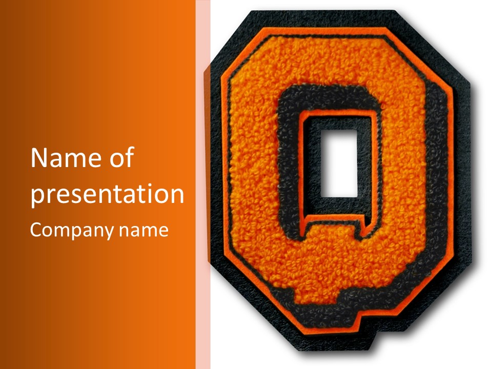 Letter Q Letter Letter Parts Sport PowerPoint Template