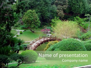 Chinese River Bridge PowerPoint Template