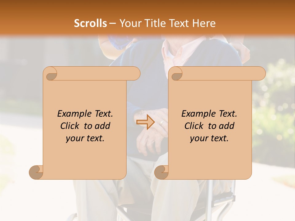 Assisted Living Healthcare And Medicine Two People PowerPoint Template