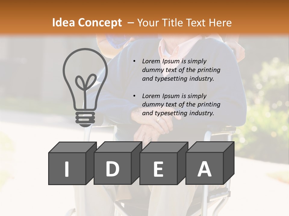 Assisted Living Healthcare And Medicine Two People PowerPoint Template