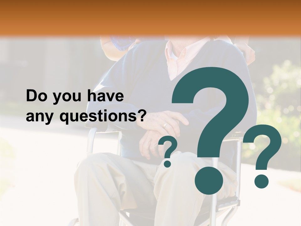 Assisted Living Healthcare And Medicine Two People PowerPoint Template