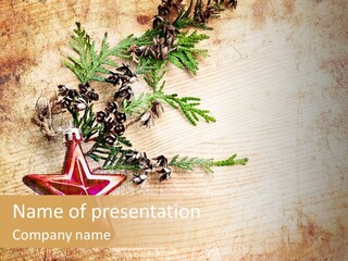 Wooden Background Color Tradition PowerPoint Template