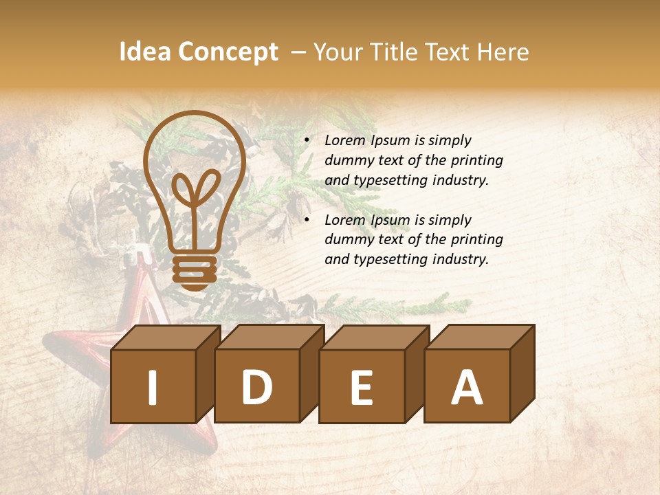 Wooden Background Color Tradition PowerPoint Template