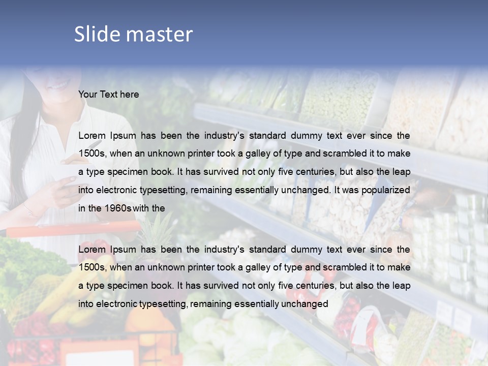 Lifestyle Checked Retail PowerPoint Template