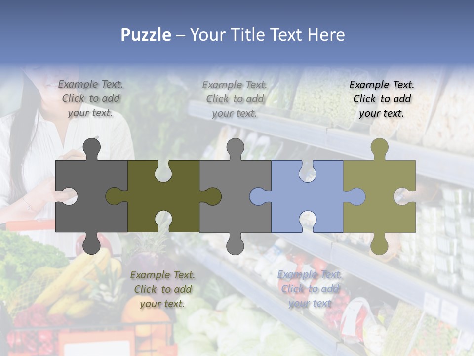 Lifestyle Checked Retail PowerPoint Template