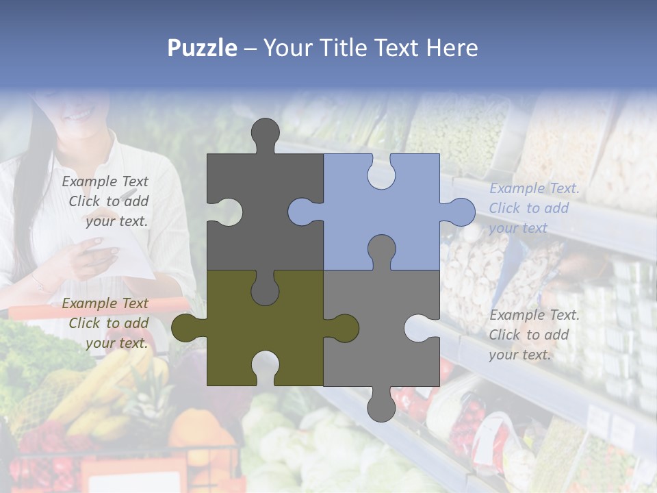 Lifestyle Checked Retail PowerPoint Template
