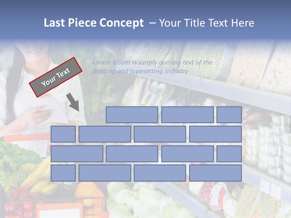 Lifestyle Checked Retail PowerPoint Template