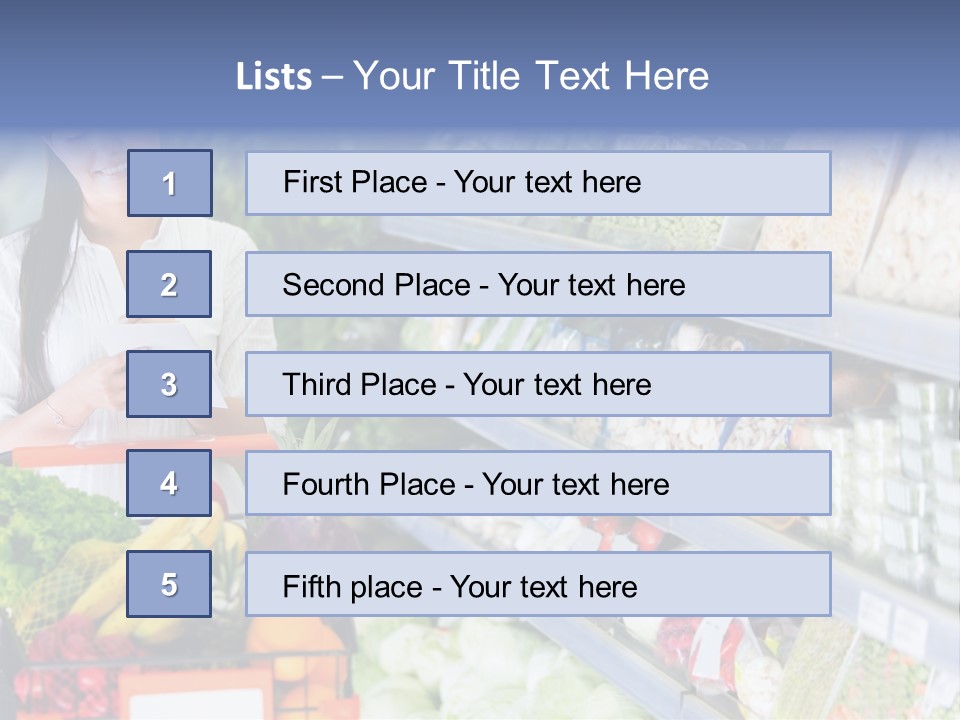 Lifestyle Checked Retail PowerPoint Template