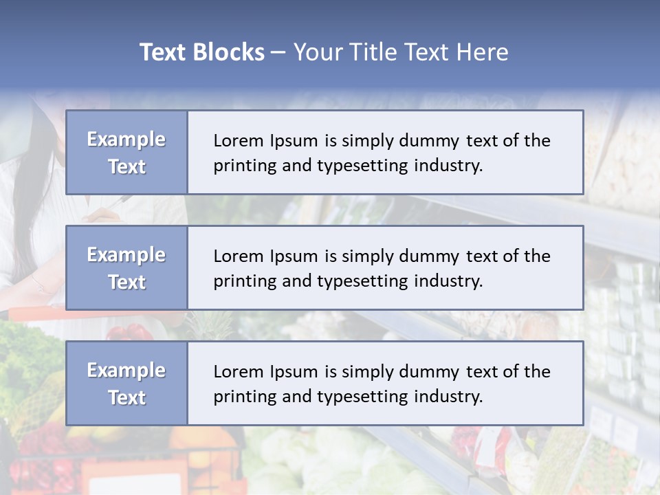 Lifestyle Checked Retail PowerPoint Template