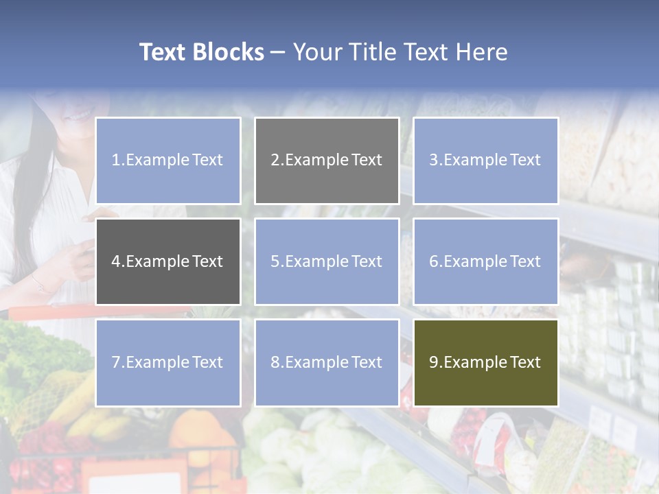 Lifestyle Checked Retail PowerPoint Template
