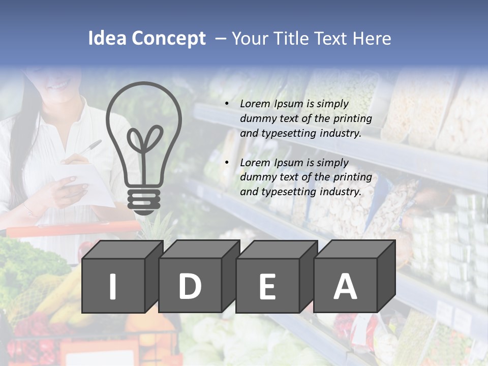 Lifestyle Checked Retail PowerPoint Template
