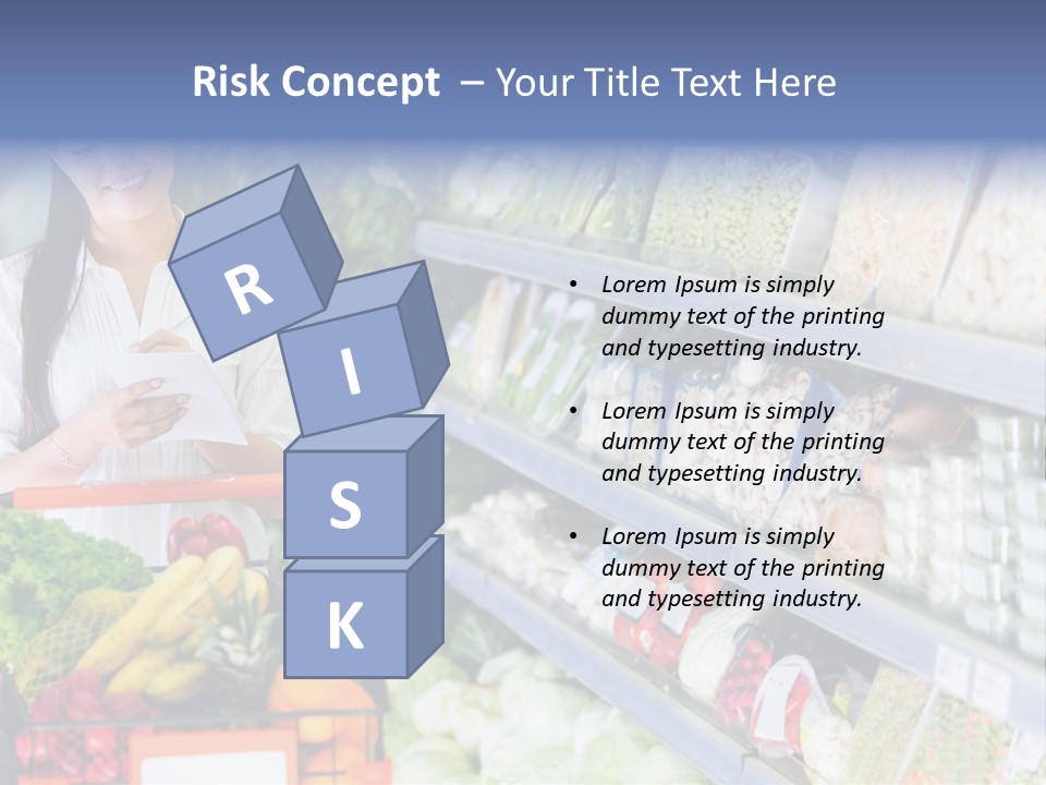 Lifestyle Checked Retail PowerPoint Template