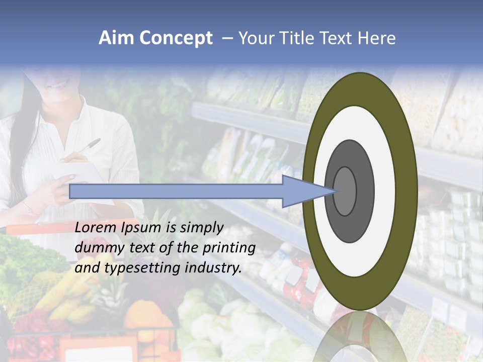 Lifestyle Checked Retail PowerPoint Template