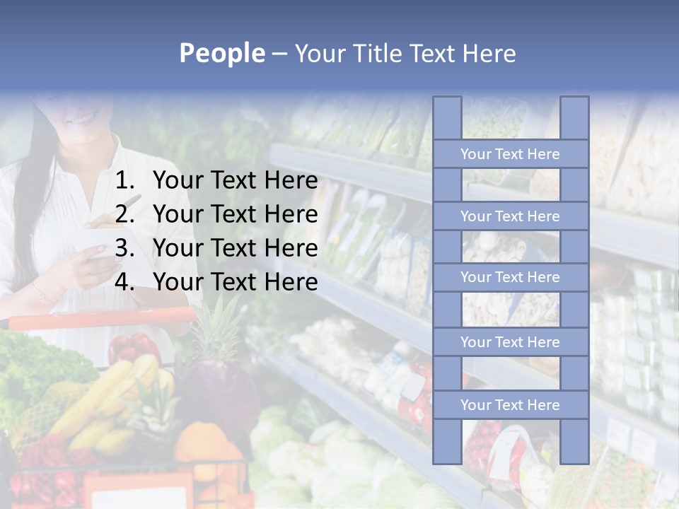 Lifestyle Checked Retail PowerPoint Template