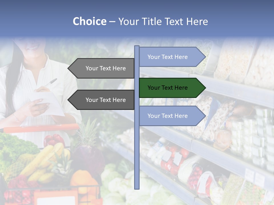 Lifestyle Checked Retail PowerPoint Template