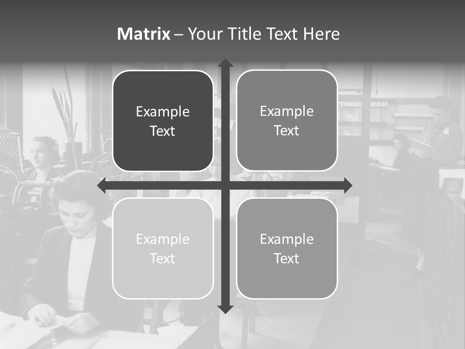 Women Work Nostalgic PowerPoint Template