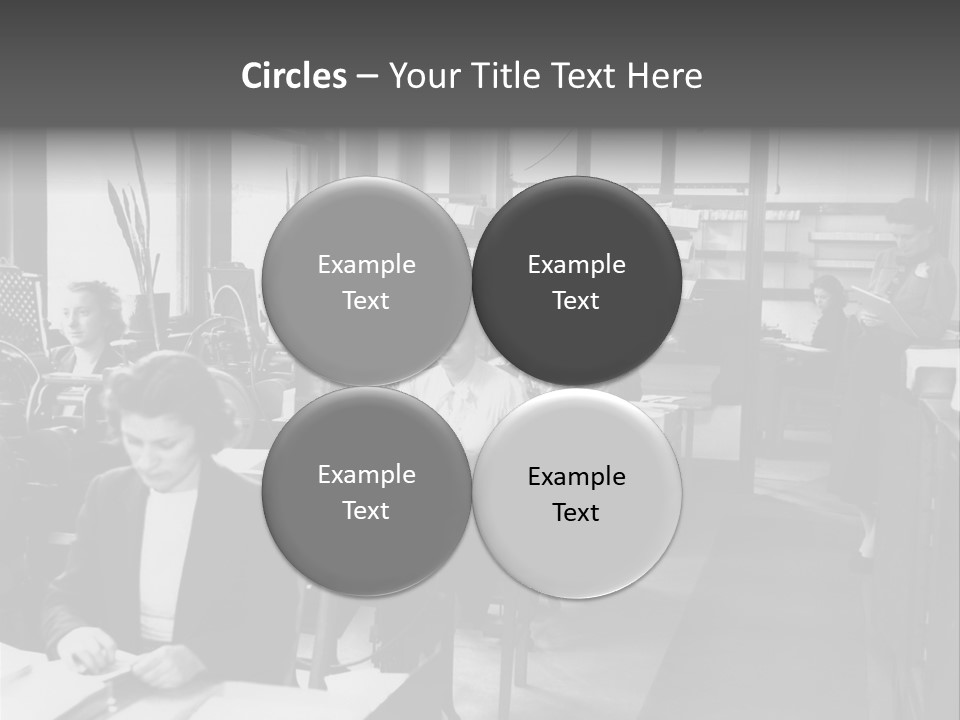 Women Work Nostalgic PowerPoint Template
