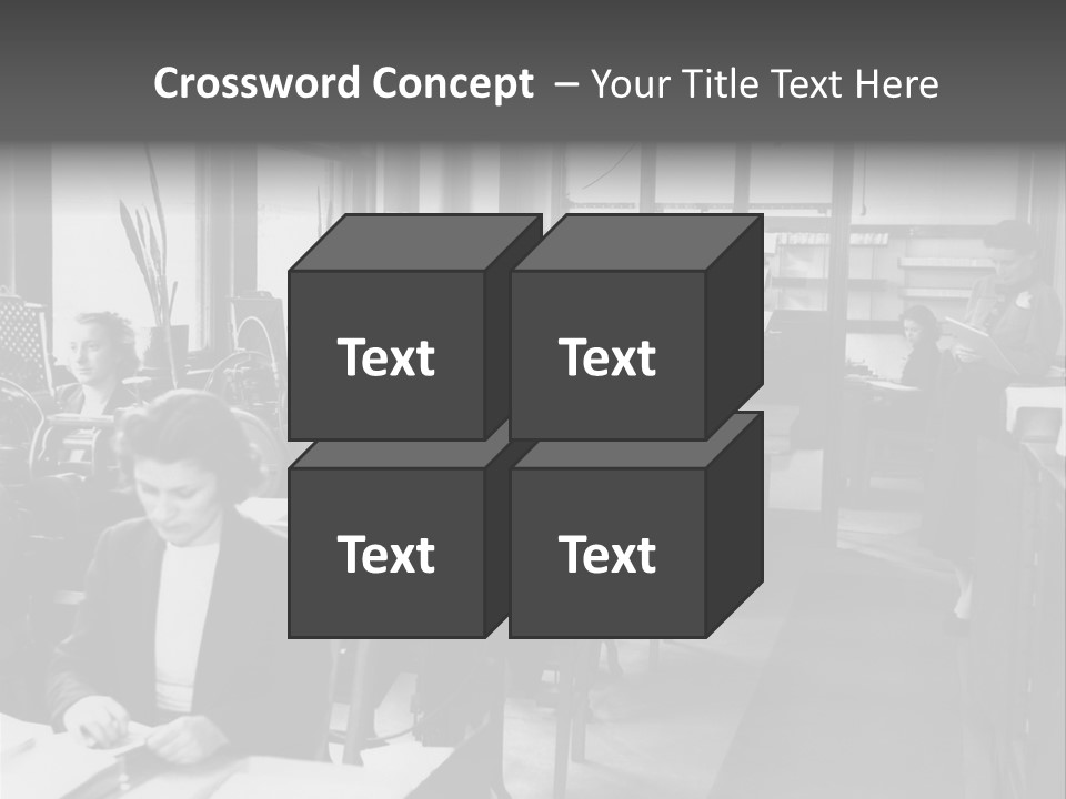 Women Work Nostalgic PowerPoint Template