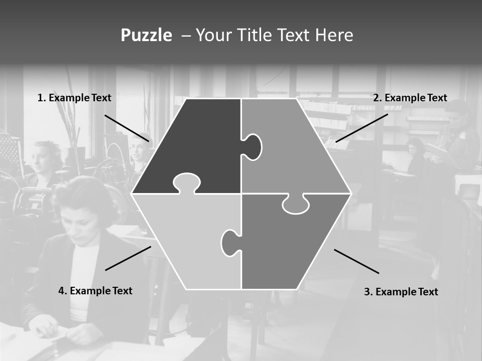 Women Work Nostalgic PowerPoint Template