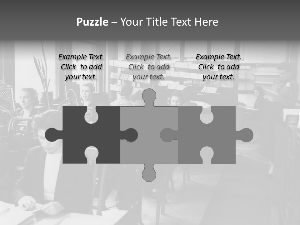 Women Work Nostalgic PowerPoint Template