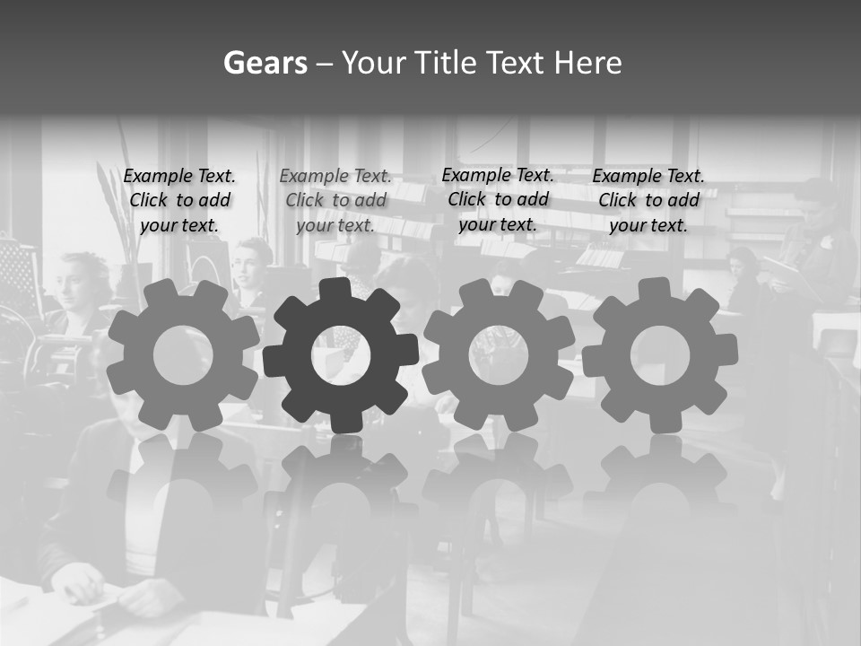 Women Work Nostalgic PowerPoint Template