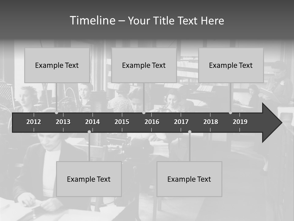 Women Work Nostalgic PowerPoint Template