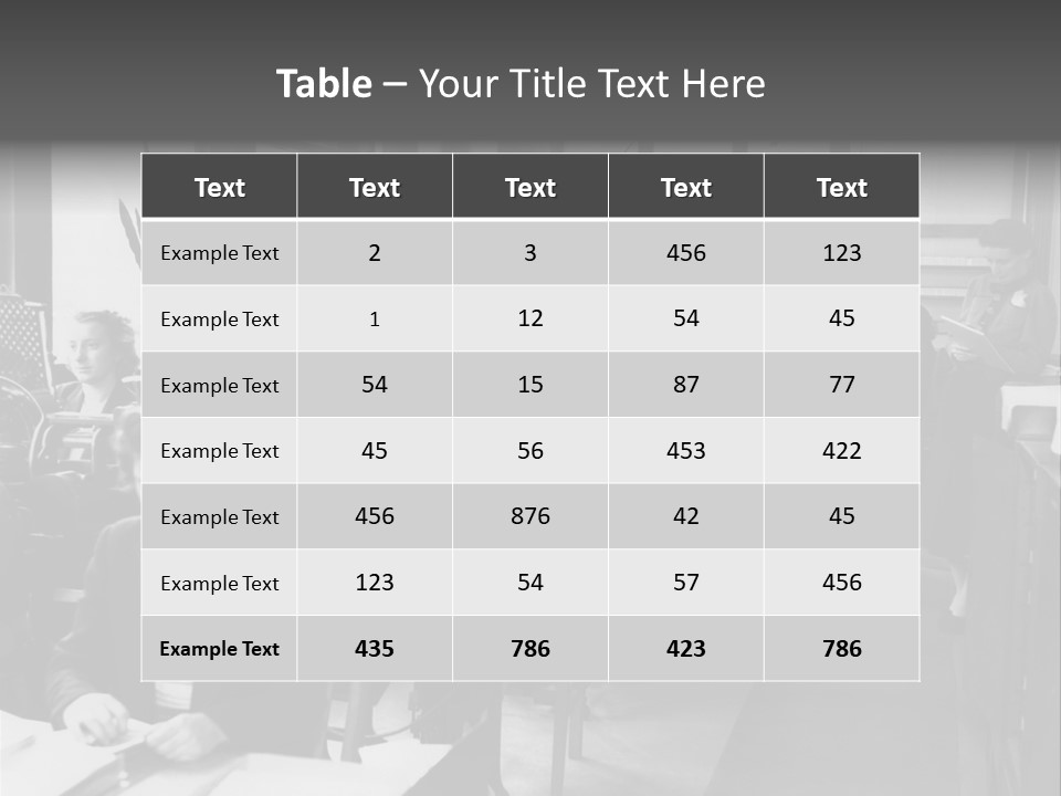 Women Work Nostalgic PowerPoint Template