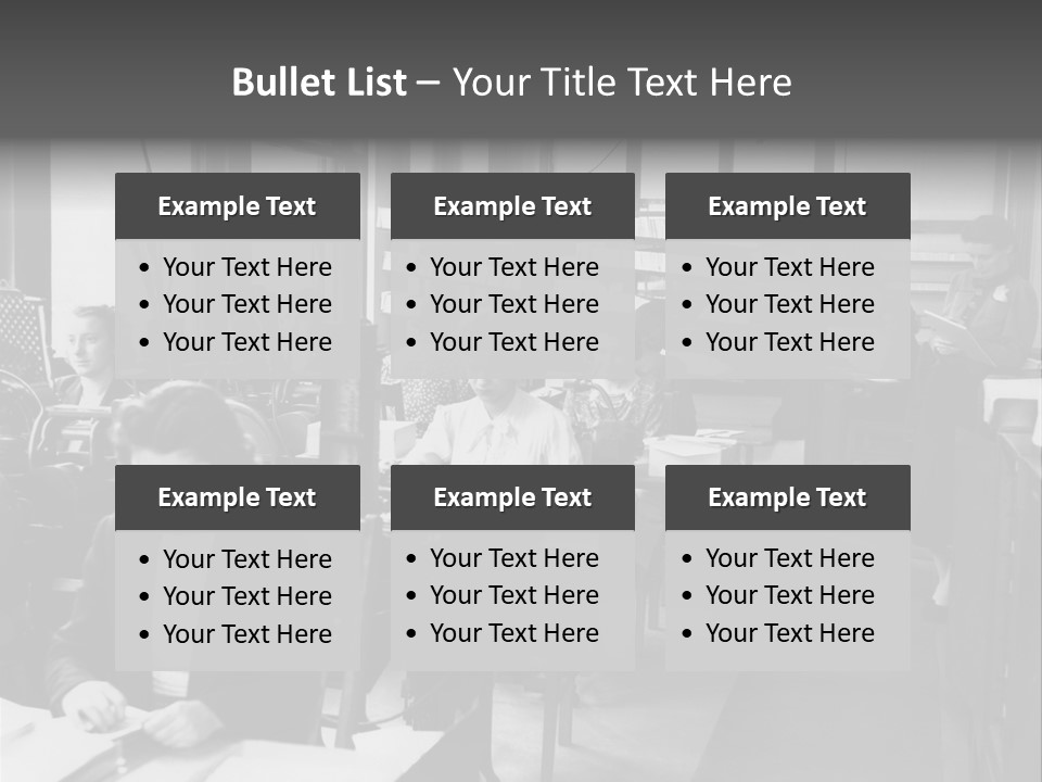 Women Work Nostalgic PowerPoint Template