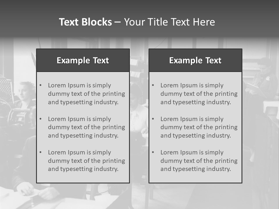 Women Work Nostalgic PowerPoint Template