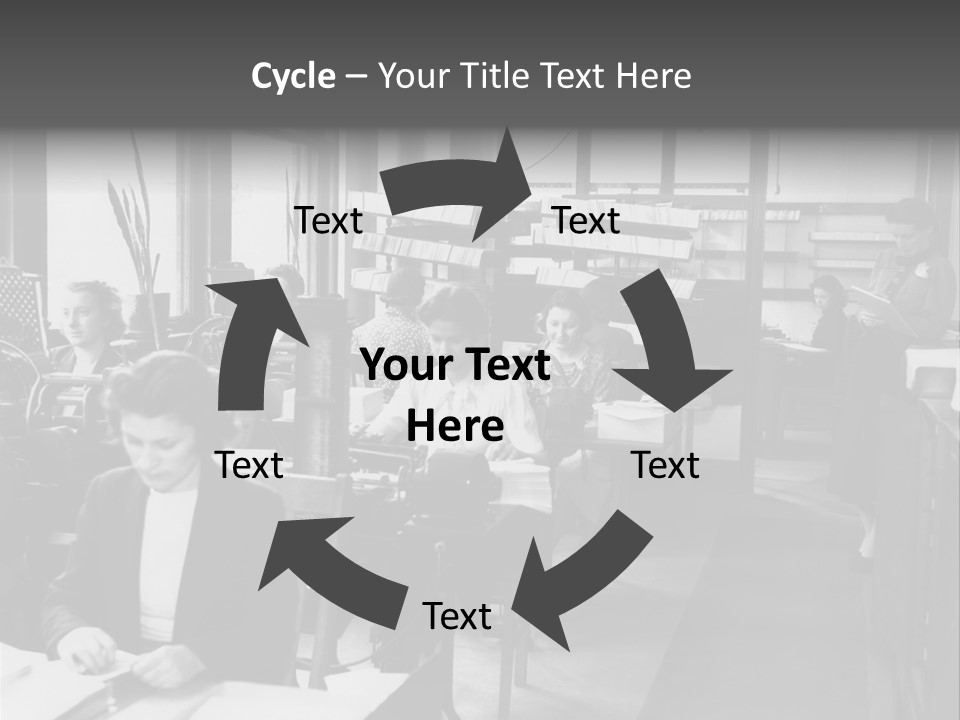 Women Work Nostalgic PowerPoint Template